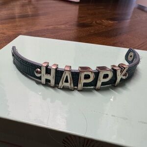 BCBG Leather Bracelet - Happy